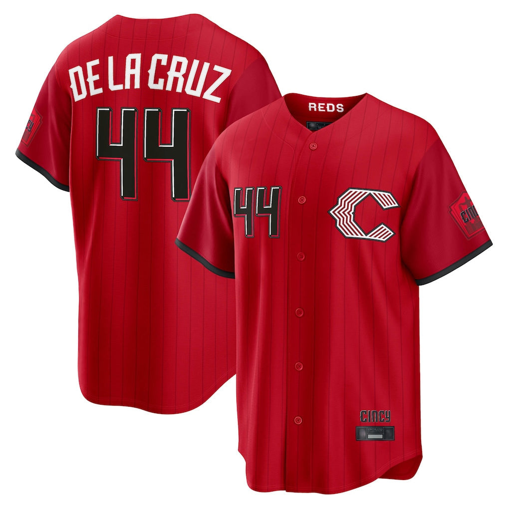 Seanshop C.Reds #44 Elly De La Cruz Player Red 2026 City Connect Home Game Stitched Jerseys