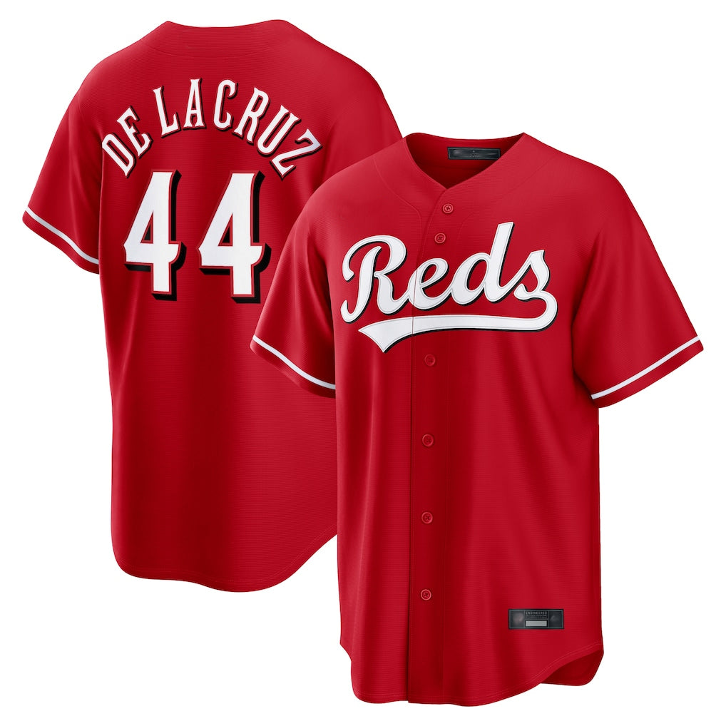 Seanshop C.Reds #44 Elly De La Cruz Player Red Home Game Stitched Jerseys