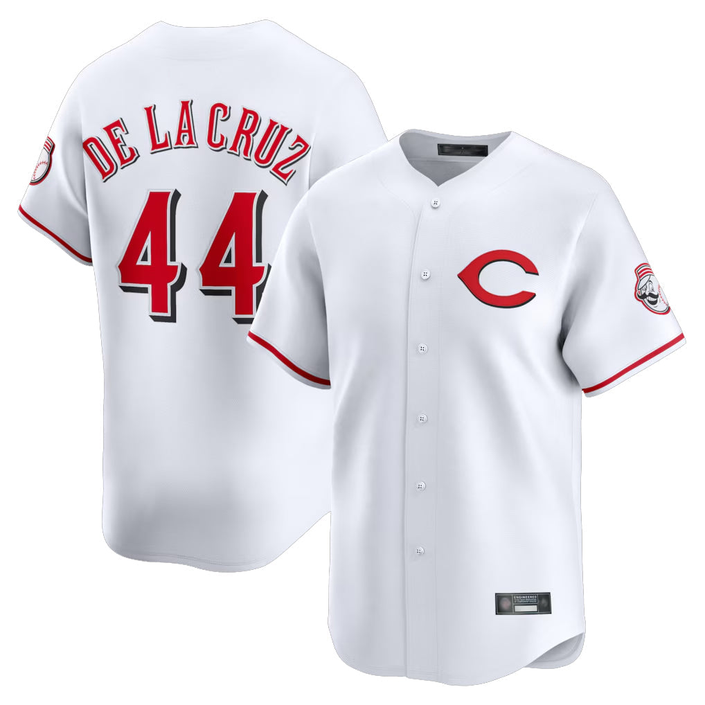 Seanshop C.Reds #44 Elly De La Cruz Player White Limited Home Stitched Jerseys