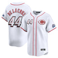 Seanshop C.Reds #44 Elly De La Cruz Player White Speedway Classic Home Limited Stitched Jerseys