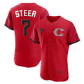 Seanshop C.Reds #7 Spencer Steer Player Red 2026 City Connect Limited Elite Home Stitched Jerseys