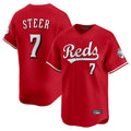 Seanshop C.Reds #7 Spencer Steer Player Red Home Limited Stitched Jerseys