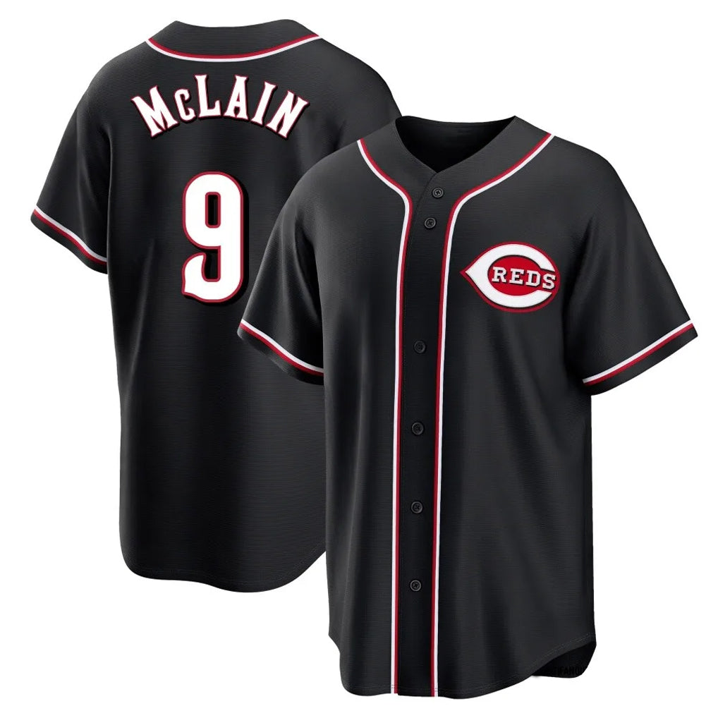 Seanshop C.Reds #9 Matt McLain Player Black Fashion Out Home Game Stitched Jerseys