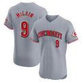 Seanshop C.Reds #9 Matt McLain Player Gray Limited Elite Home Stitched Jerseys