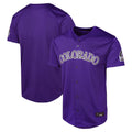 Seanshop C.Rockies Purple Limited Home Game Blank Player Stitched Jerseys