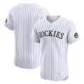 Seanshop C.Rockies White Limited Home Blank Player Stitched Jerseys