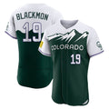 Seanshop C.Rockies #19 Charlie Blackmon Player Green City Connect Limited Elite Home Stitched Jerseys