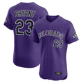 Seanshop C.Rockies #23 Kris Bryant Player Purple Limited Elite Home Stitched Jerseys