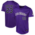 Seanshop C.Rockies #23 Kris Bryant Player Purple Limited Home Game Stitched Jerseys