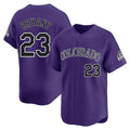 Seanshop C.Rockies #23 Kris Bryant Player Purple Limited Home Stitched Jerseys