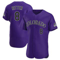 Seanshop C.Rockies #8 Ryan Ritter Player Purple Limited Elite Home Stitched Jerseys