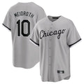 Seanshop C.White Sox #10 Chase Meidroth Player Gray Home Game Stitched Jerseys