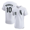 Seanshop C.White Sox #10 Chase Meidroth Player White Stripe Limited Elite Home Stitched Jerseys
