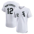 Seanshop C.White Sox #12 Colson Montgomery Player White Stripe Limited Elite Home Stitched Jerseys