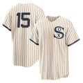 Seanshop C.White Sox #15 Sean Newcomb Player Cream Field of Dreams Home Game Stitched Jerseys