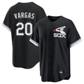 Seanshop C.White Sox #20 Miguel Vargas Player Black Spring Training Game Stitched Jerseys