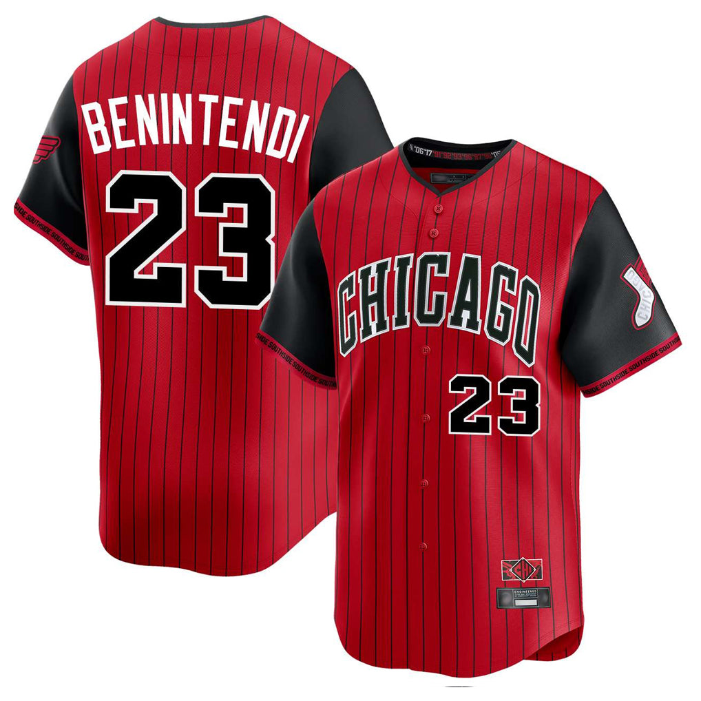 Seanshop C.White Sox #23 Andrew Benintendi Player Red City Connect Limited Home Stitched Jerseys