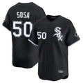 Seanshop C.White Sox #50 Lenyn Sosa Player Black Limited Home Stitched Jerseys