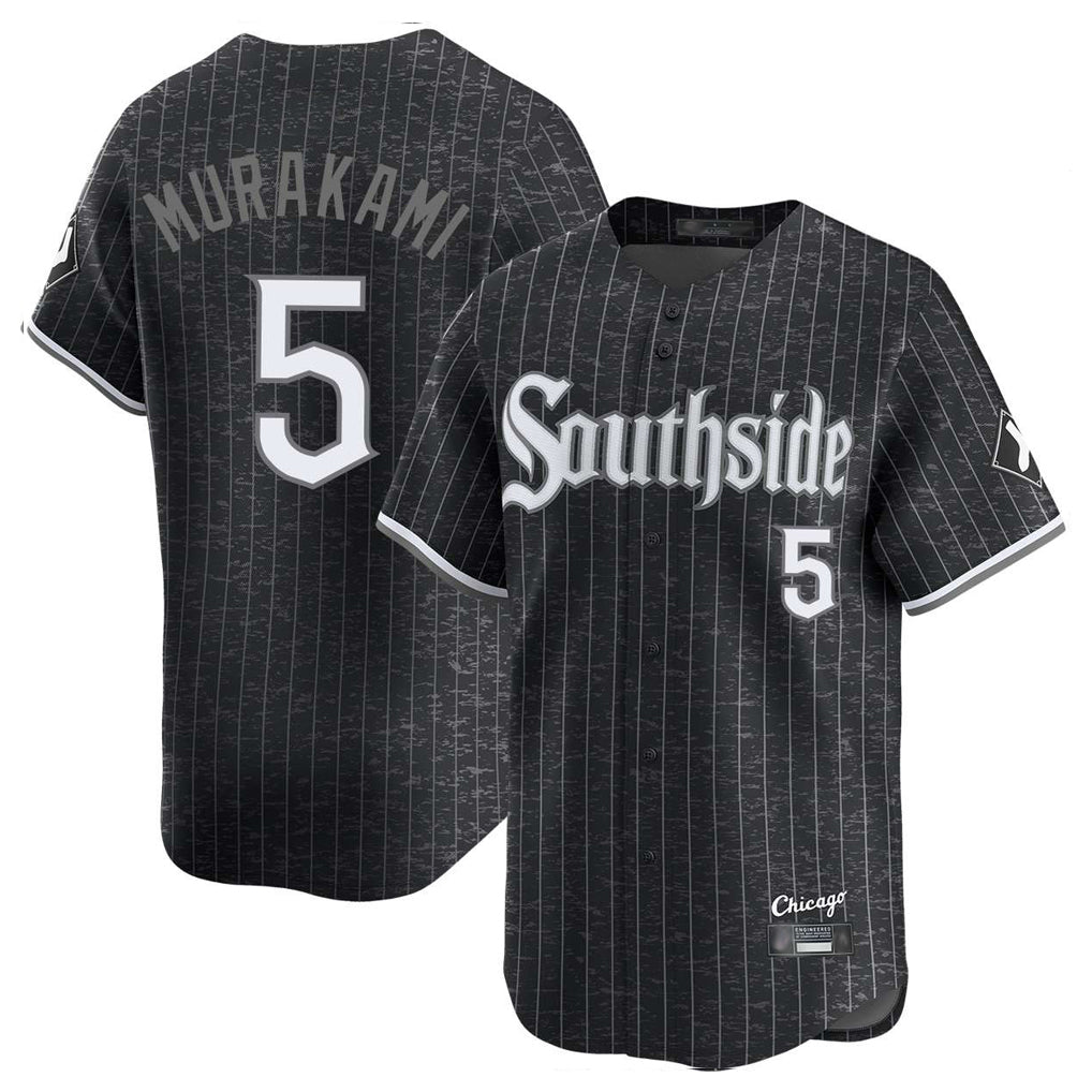 Seanshop C.White Sox #5 Munetaka Murakami Player Black City Connect Limited Home Stitched Jerseys