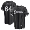 Seanshop C.White Sox #64 Shane Smith Player Black City Connect Home Game Stitched Jerseys