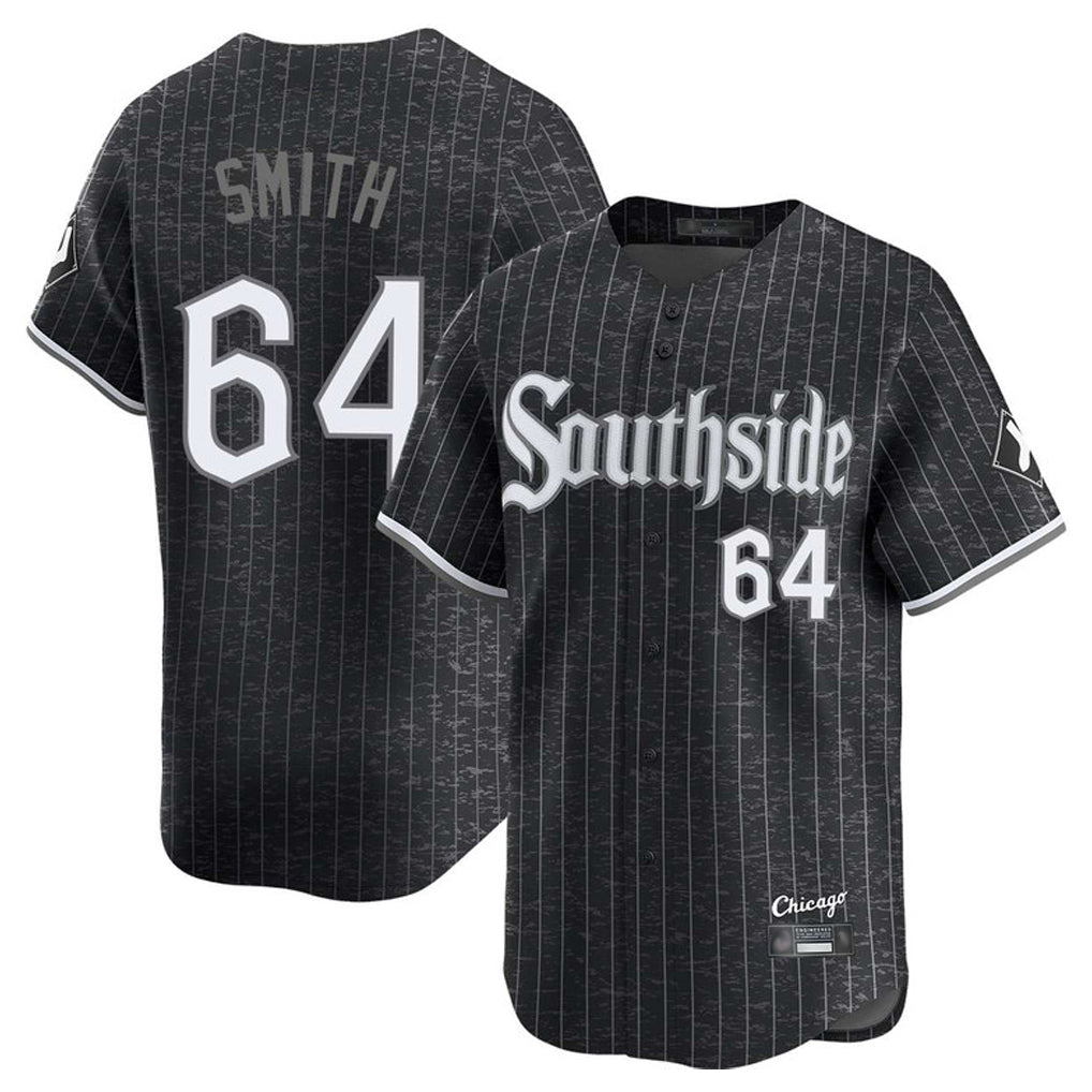 Seanshop C.White Sox #64 Shane Smith Player Black City Connect Limited Home Stitched Jerseys