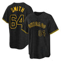 Seanshop C.White Sox #64 Shane Smith Player Black Snake Skin City Home Game Stitched Jerseys