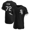 Seanshop C.White Sox #72 Carlton Fisk Player Black Limited Elite Home Stitched Jerseys