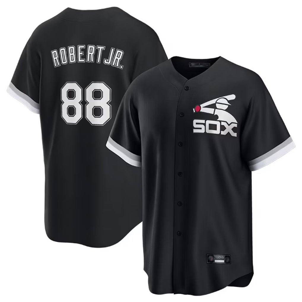 Seanshop C.White Sox #88 Luis Robert Jr Player Black Spring Training Game Stitched Jerseys