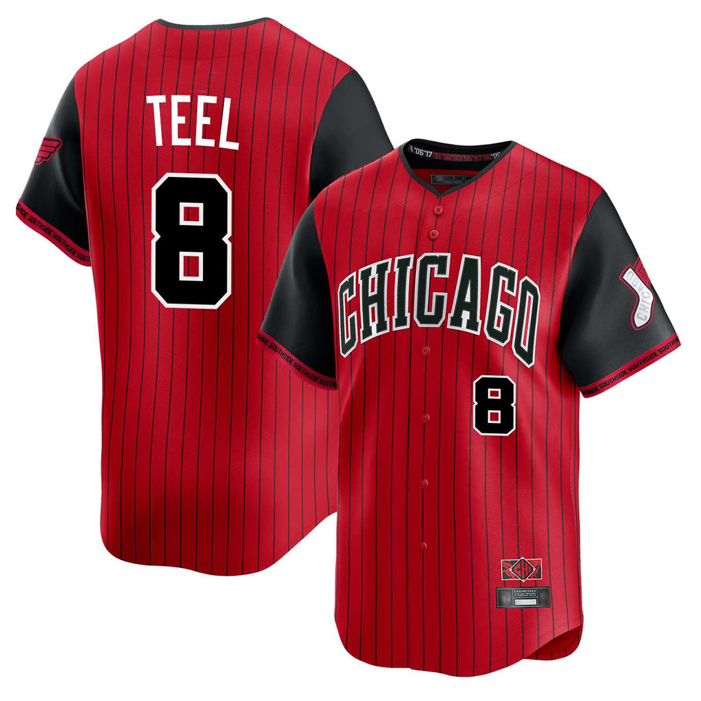 Seanshop C.White Sox #8 Kyle Teel Player Red City Connect Limited Home Stitched Jerseys
