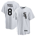 Seanshop C.White Sox #8 Kyle Teel Player White Stripe Home Game Stitched Jerseys