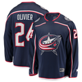 Seanshop CB.Jackets #24 Mathieu Olivier Navy Home Breakaway Jersey