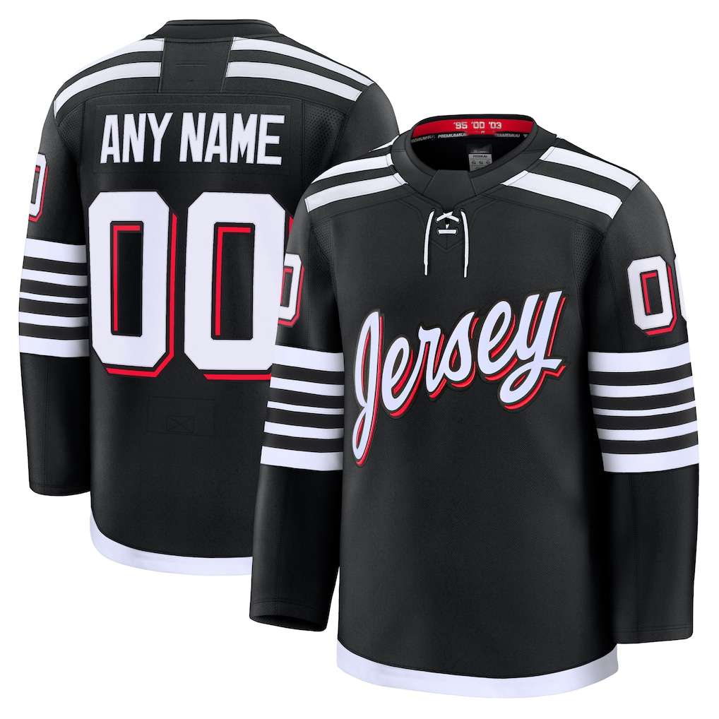 Seanshop Cheap NJ.Devils Black Alternate Premium Jerseys