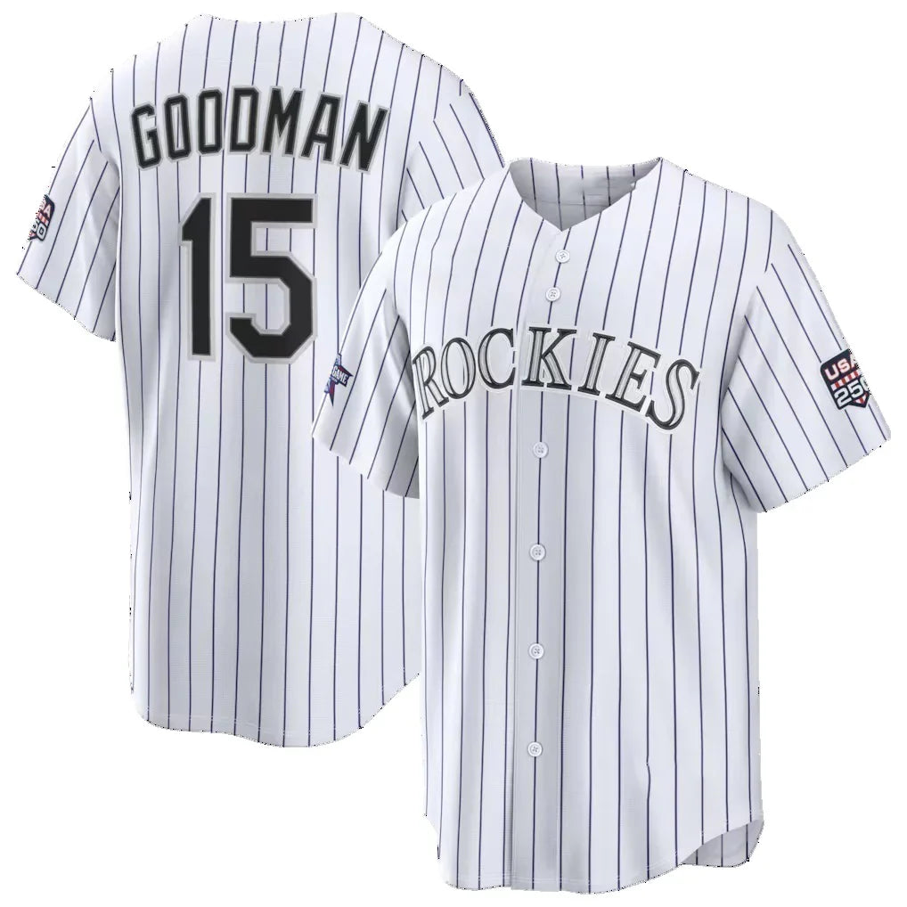 C.Rockies #15 Hunter Goodman 2026 All-Star Game White seanshop Replica Baseball Stitched Jerseys