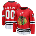 Seanshop Custom C.Blackhawks Red Centennial Breakaway Jerseys