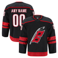 Seanshop Custom C.Hurricanes Black Home Authentic Pro Stitched Jerseys