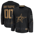 Seanshop Custom D.Stars Black 2024 Military Appreciation Practice Jerseys