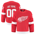 Seanshop Custom DR.Wings Red Home Authentic Pro Jerseys