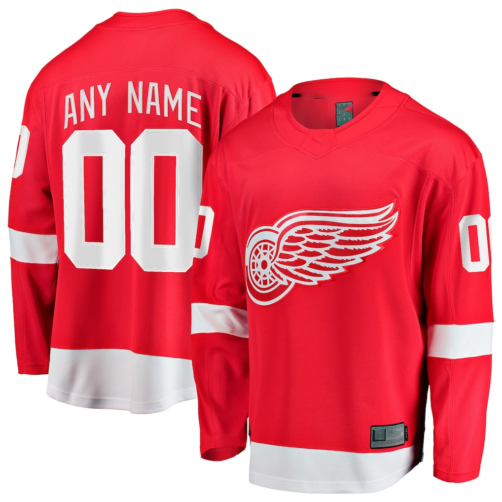 Seanshop Custom DR.Wings Red Home Breakaway Jerseys