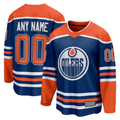 Seanshop Custom E.Oilers Royal Home Breakaway Jerseys