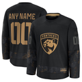 Seanshop Custom F.Panthers Black 2024 Military Appreciation Custom Practice Jerseys