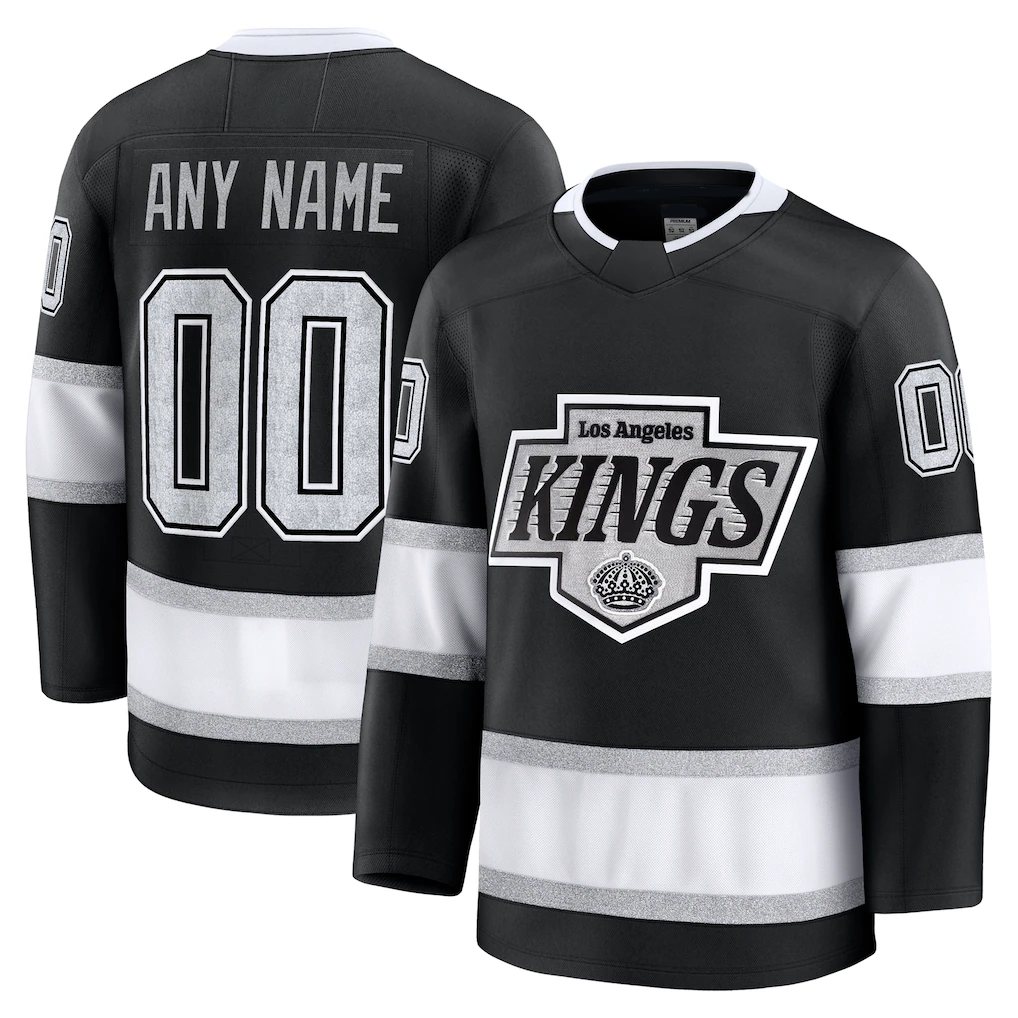 Seanshop Custom LA.Kings Black Home Premium Jerseys