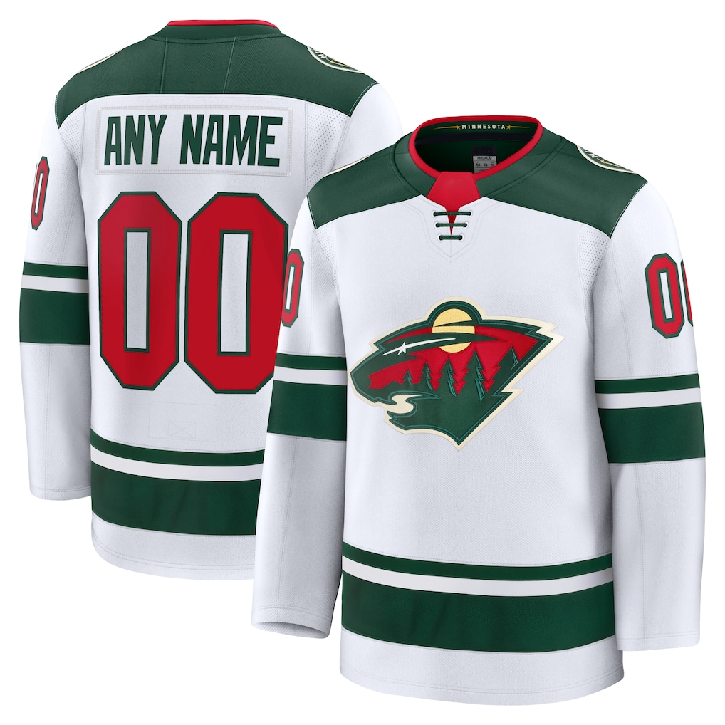 Seanshop Custom M.Wild White Away Premium Jerseys