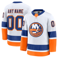 Seanshop Custom NY.Islanders White Away Premium Jerseys