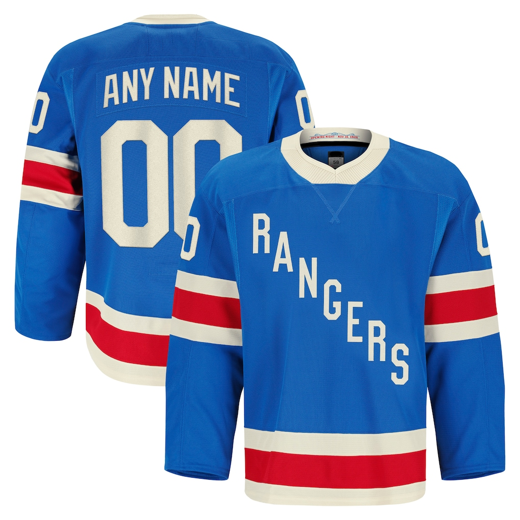 Seanshop Custom NY.Rangers Blue Centennial Authentic Pro Jerseys