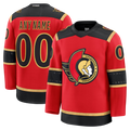 Seanshop Custom O.Senators Red Alternate Premium Jerseys