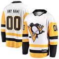 Seanshop Custom P.Penguins White Away Breakaway Jerseys