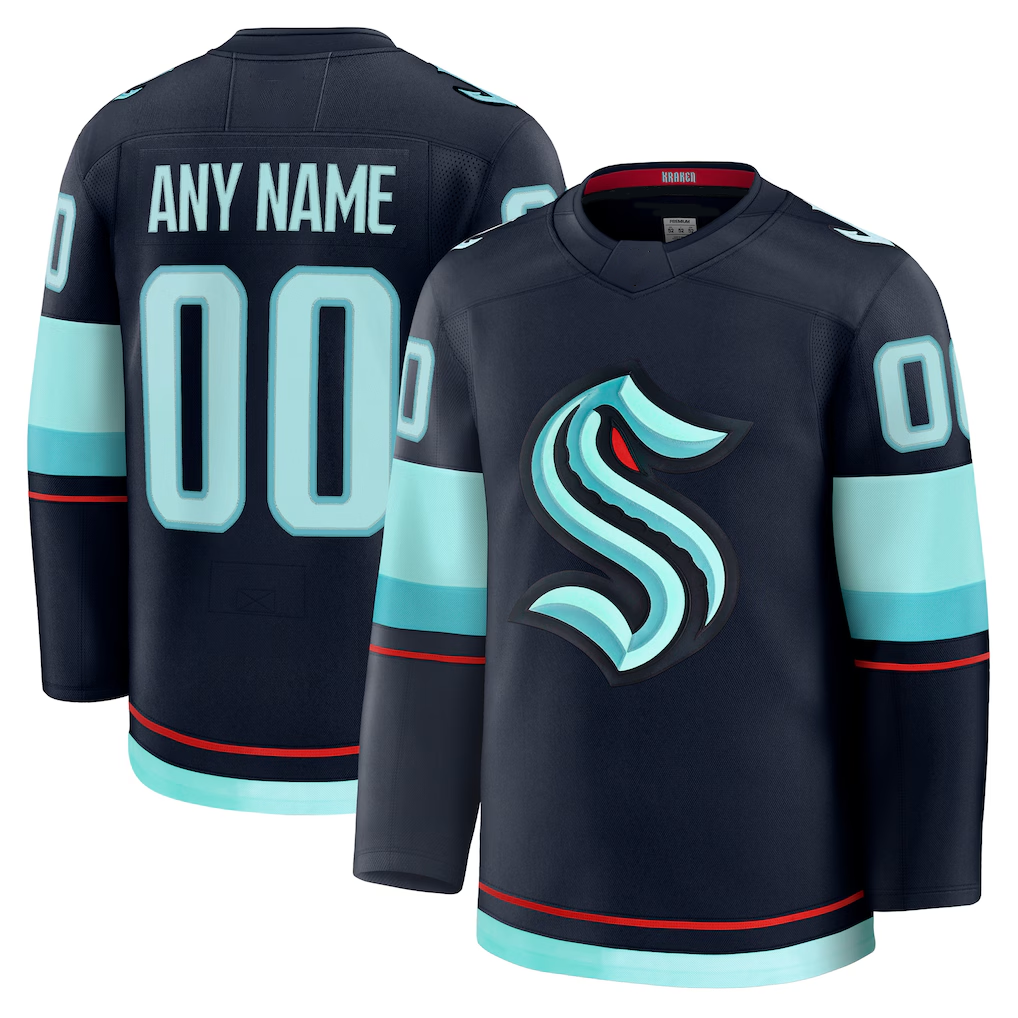 Seanshop Custom S.Kraken Deep Sea Blue Home Premium Jerseys