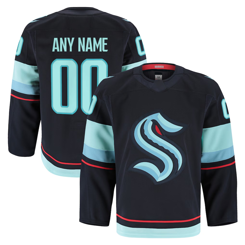 Seanshop Custom S.Kraken Deep Sea Blue Home Premium Jerseys