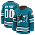Seanshop Custom SJ.Sharks Teal Home Premium Jerseys