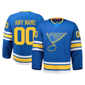 Seanshop Custom SL.Blues Blue Home Authentic Pro Jerseys